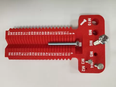 Herramienta para medir tornillos: M2-M10+L:4-100mm