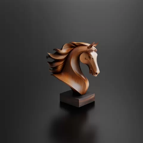 Abstract Minimalist Horse Statue