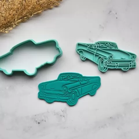 Vintage Car Cookie Cutter | Classic Automobile Vehicle Baking Tool | Retro Travel Theme | Party Favor | Kids Educational Gift