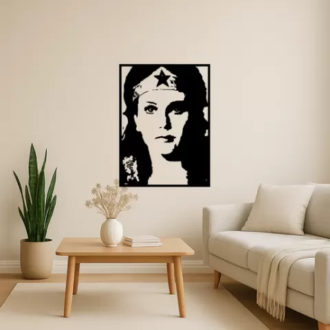Wonder Woman Wonder Woman Steve Trevor Wall Art Framed