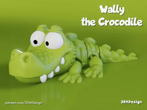 Wally the Crocodile - articulated