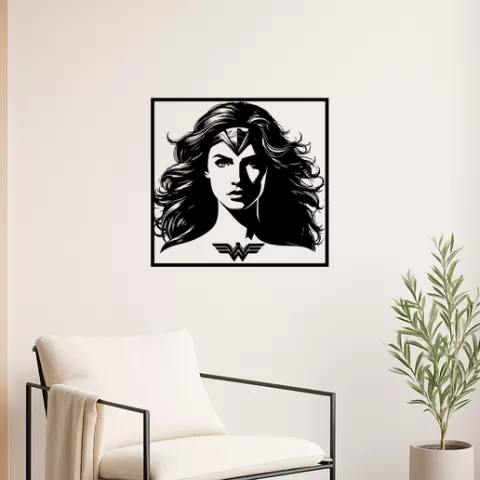 Wonder Woman Wonder Woman Steve Trevor Wall Art Framed