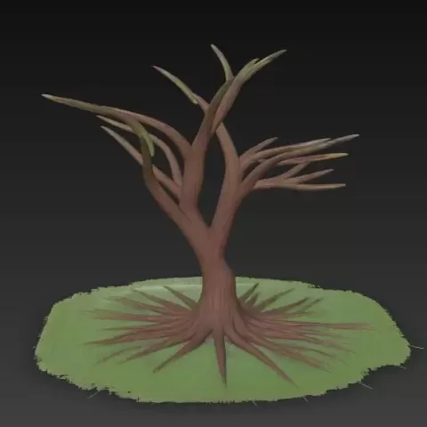 Weide Baum tot - Brainbits3D