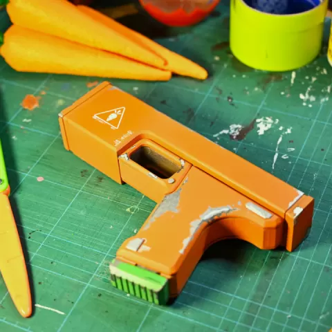 Futuristic Battery Gun by Edwin Tan