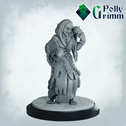 Court of miracles. Underground outlaw set. Tabletop miniature. Rat Queen by PollyGrimm