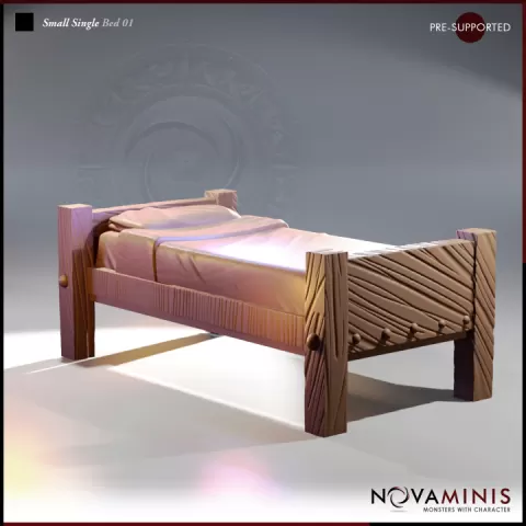 Small Single Bed 01 by NovaMinis