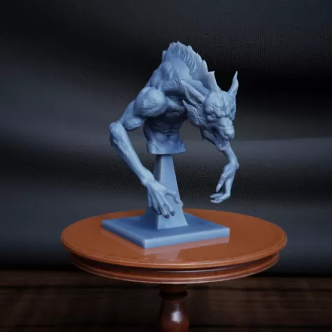 warewolf BUST by 3DprintingRealms