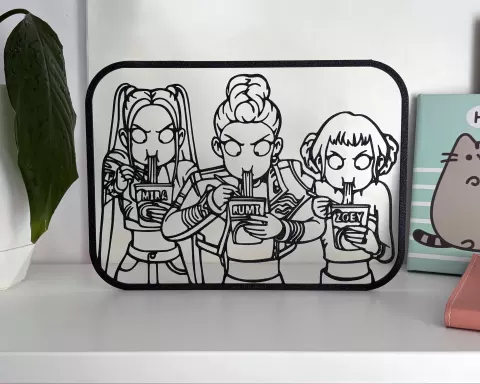 K-Pop Demon Hunters Ramen Wall Decor