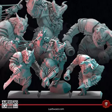 Trolls of the Ashes | Pre-Supported | 30mm Sea of the Ashes by LastSword Miniatures
