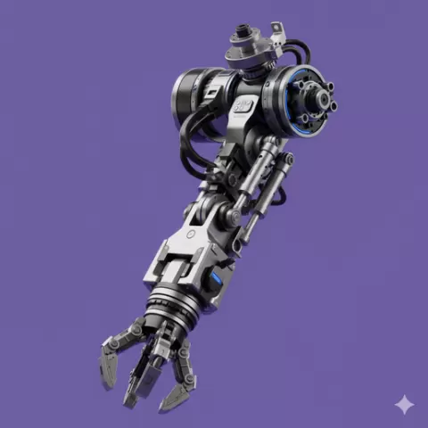 Single STL Modular Sci-Fi Mech Arm System - Customizable 3D Printable Assembly Kit