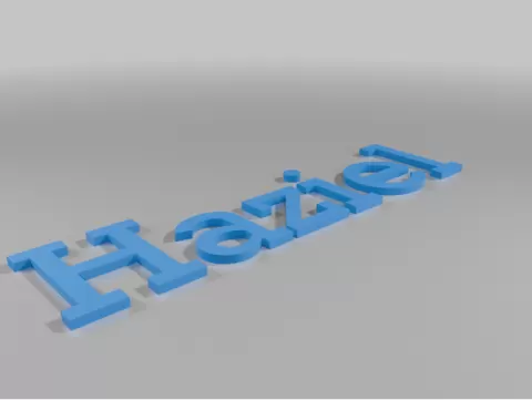 nombre en 3d