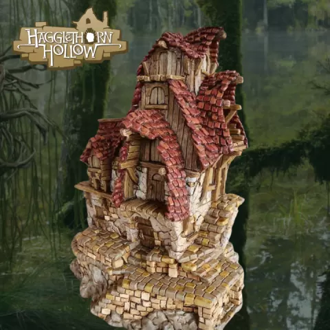 The Hunter's Lodge of Hagglethorn Hollow (Intact + Ruined) by Hagglethorn Hollow Hobbies