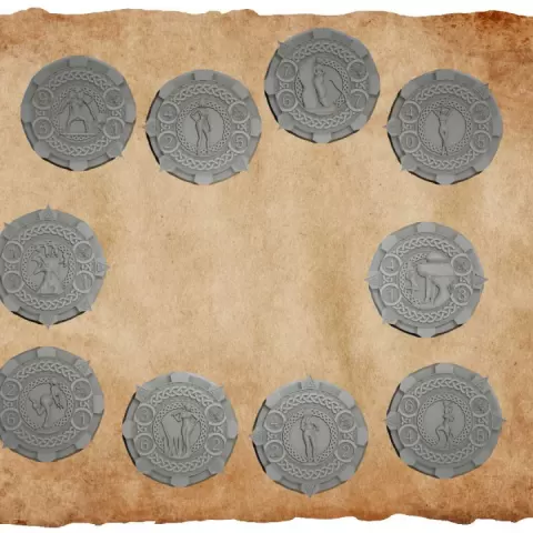 Pack 1 of 10 Coin for TYR Coin Battle Coin by Lazy Bear