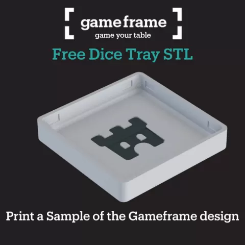 Gameframe dice tray by meeplekeepers