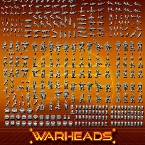 Gigantic Builder for Prisoners and Criminals! 18 Minis (almost 300 bits + 54 heads) by Orfey