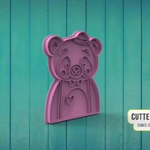 Cute Panda Bear Cookie Cutter