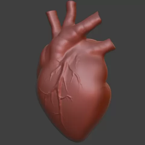 STL, heart decor element