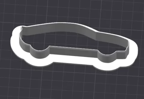 Car Cookie Cutter – Thin Shape – Approx. 4in Long – STL File