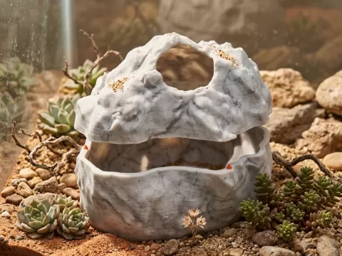 cachette, boîte à mue pour gecko, serpent, pogona