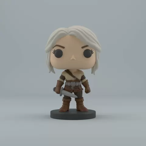 Chibi Ciri - Witcher - Grisy studio