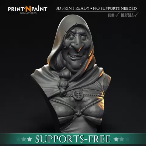 Crone Bust by Leonardo Escovar