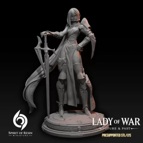 Xandia, Paladin Princess by Spirit of Resin Miniatures