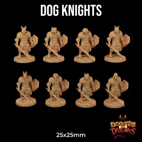 Dog Knights | PRESUPPORTED | Doggos and Dragons by The Dragon Trappers Lodge