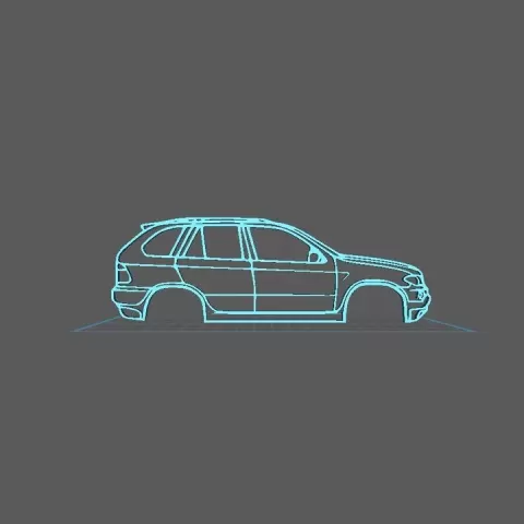 BMW - X5 E53 2000 by PAWU STL Studio