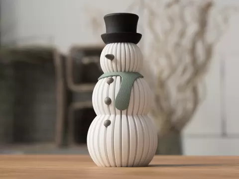 Christmas Snowman decoration (tealight compatible)