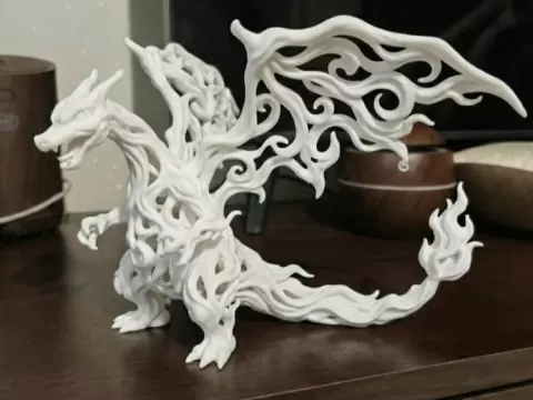 Charizard Elemental: Voronoi Art Edition