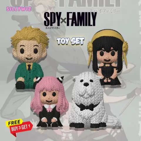 🎁 Special Offer: Buy 3 Models, Get 1 FREE! - Spy x Family - Knitted - Crochet