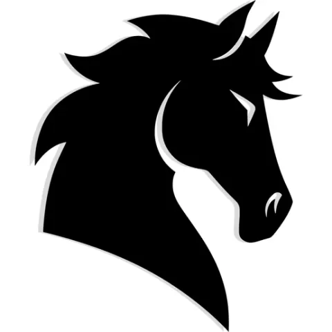 black horse head in side profile 3 - 2D/3D Wall Art STL+SVG For CNC Router, Plasma, Waterjet, Laser & 3D Printer