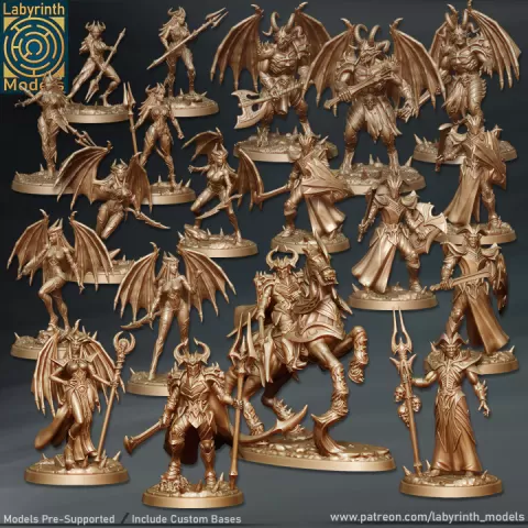Infernals Collection Vol. 1 - 32mm scale by Labyrinth Models