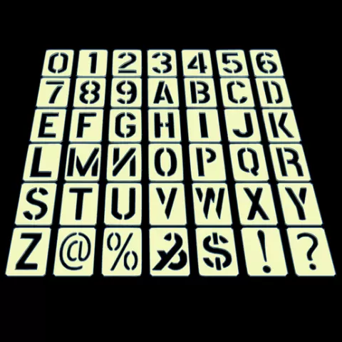 Alphabet Stencils