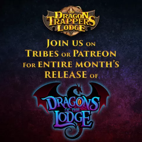FREE Flamehorn Wyrmling | PRESUPPORTED | Dragons of the Lodge by The Dragon Trappers Lodge