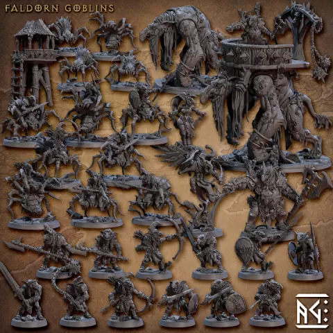 Faldorn Goblins (Complete Set - 46) by Artisan Guild