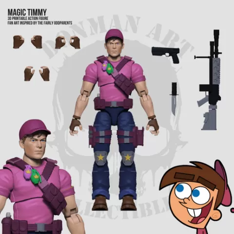 Magic Timmy Full Action Figure STL files