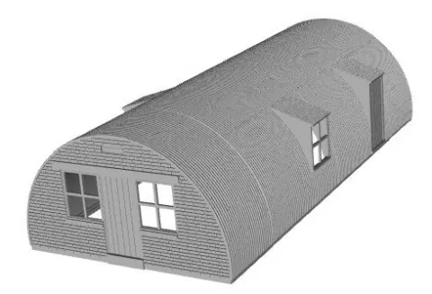 Nissen Hut 1/76 scale