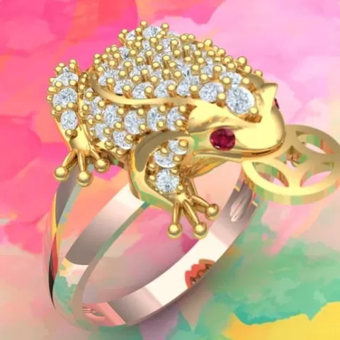 Toad Ring - Womens Rings - Diamond ring - N913834