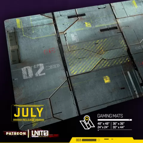 Cyberpunk Warehouse - multi-format gaming mat by UNIT9