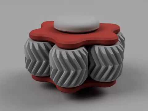 Gear Fidget Toy 05 - The Flat Hexagon With a Spin
