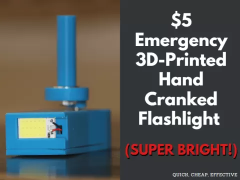 Emergency Hand-Cranked Flashlight