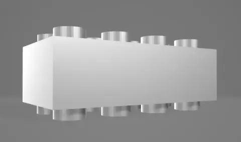 2x4 double sided lego