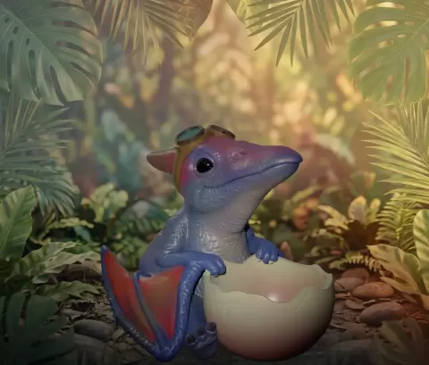 Baby Pteradonon Planter
