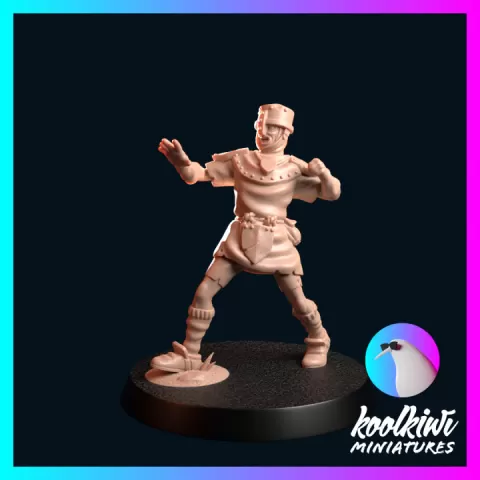 Fantasy Football - Knights of Avignon - Peasant 5 by koolkiwi Miniatures