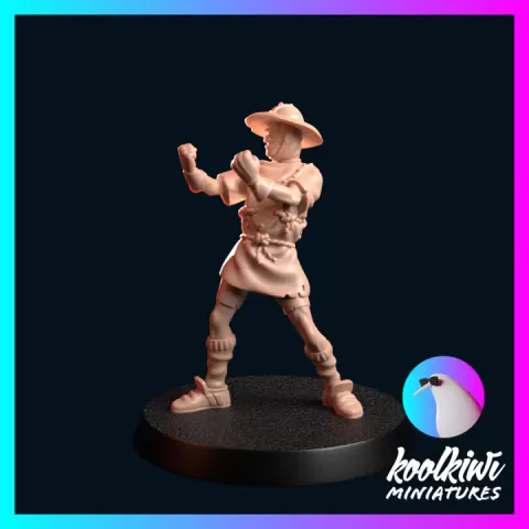 Fantasy Football - Knights of Avignon - Peasant 3 by koolkiwi Miniatures