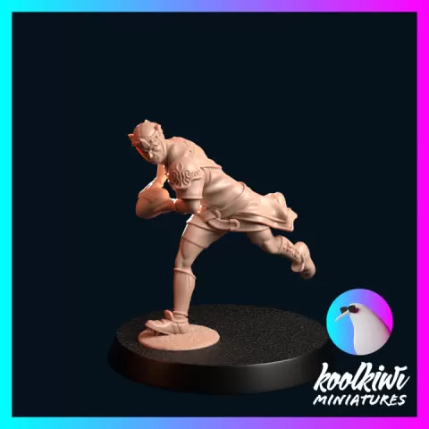 Fantasy Football - Knights of Avignon - Thrower 2 by koolkiwi Miniatures