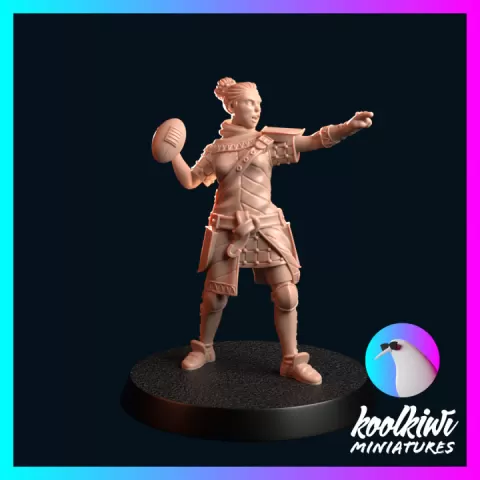 Fantasy Football - Knights of Avignon - Thrower 1 by koolkiwi Miniatures
