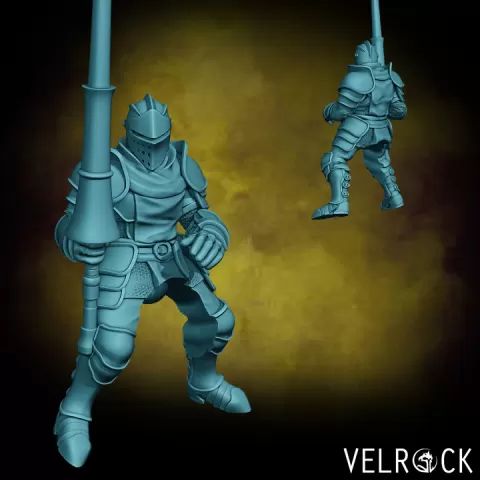 City Militia Cavalryman (Male) (PRESUPPORTED) by Velrock Art Miniatures