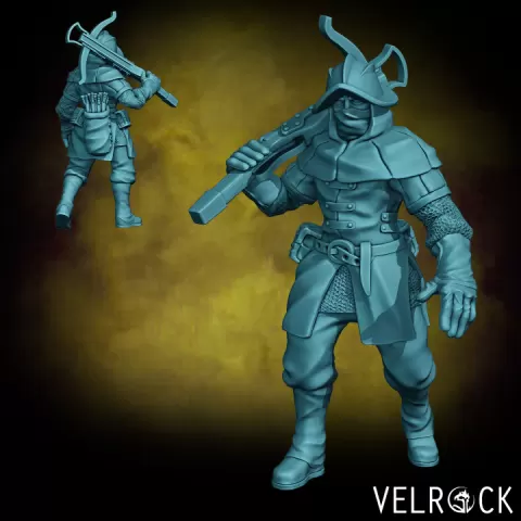 City Militia Crossbowman (Male) (PRESUPPORTED) by Velrock Art Miniatures